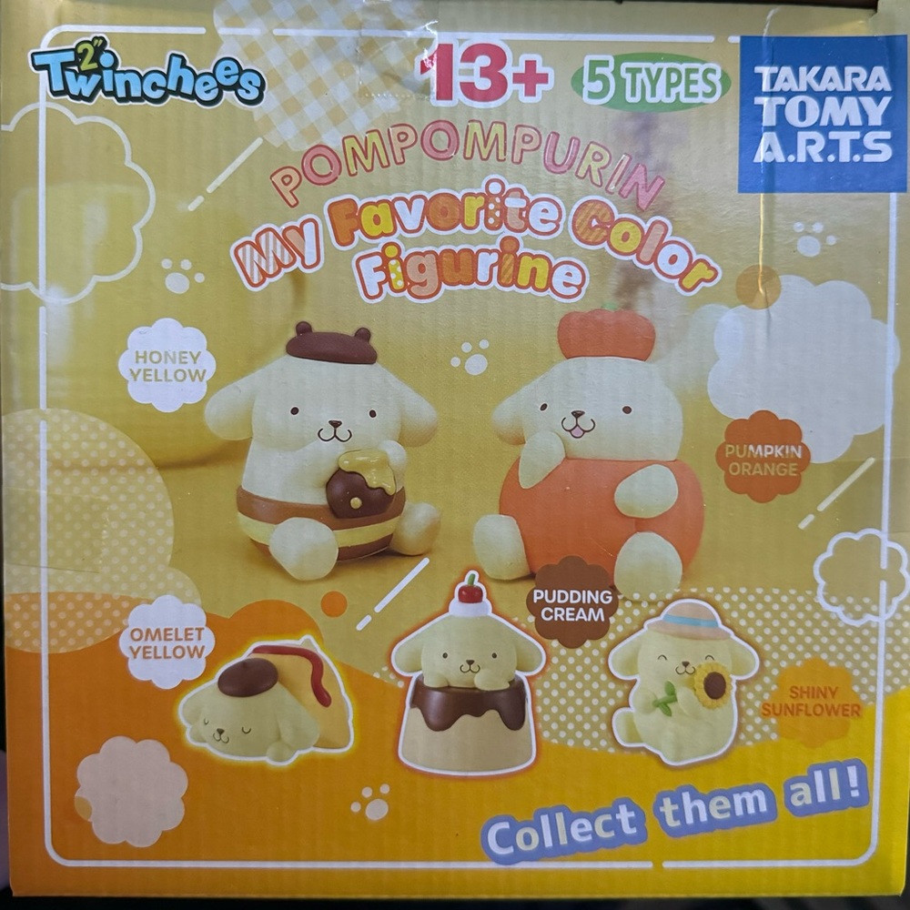 Pompompurin My Favorite Color Figurine Blind Bags